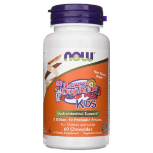 Now Foods BerryDophilus™ Kids (probiotyk dla dzieci) - 60 tabletek