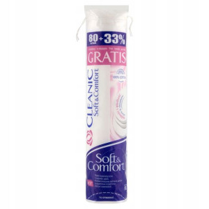 CLEANIC płatki kosmetyczne Soft&Comfort 107szt