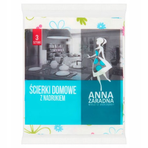 Ścierki domowe uniwersalne 3szt Anna Zaradna
