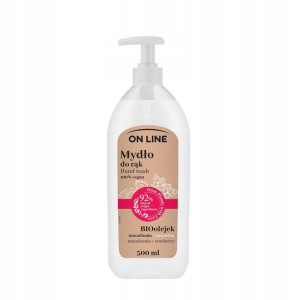 On Line Mydło Kremowe Żurawina&macadamia 500ml
