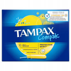 Tampax Compak Regular Tampony 16 Sztuk