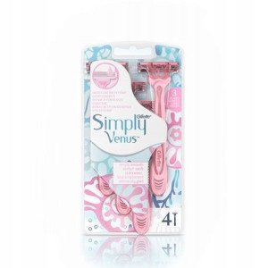 Gillette Simply Venus3 Maszynki Jednorazowe 4 Szt