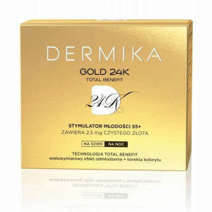 Dermika Gold 55+ Luksusowy Krem Dzień Noc 50 Ml