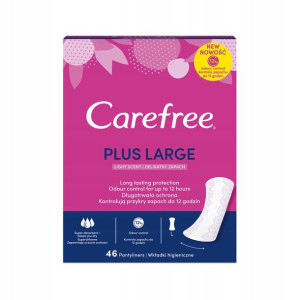 Carefree Plus Large Wkładki Higieniczne 46 Sztuk