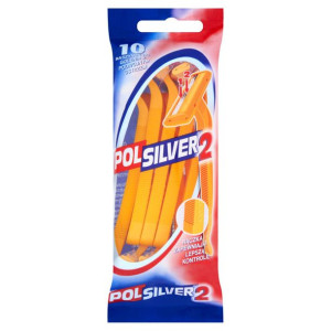 Polsilver 2 Maszynki Z Podwójnym Ostrzem 10 Sztuk