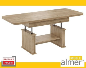 Ławostół Ława Stół L02 rozkładany 130/170x80 dąb craft złoty