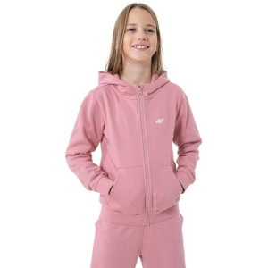 Bluza dla dziewczynki 4f jasny róż hjz22 jbld001 56s