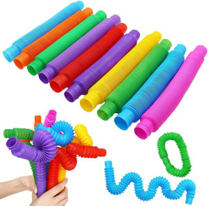Rurki Sensoryczne Pop Tube Zestaw 10 Szt