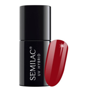 SEMILAC Lakier hybrydowy 027 Intense Red 7ml