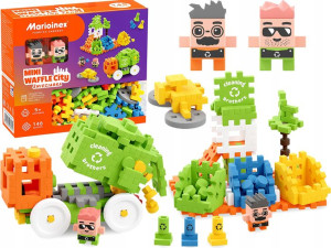 MARIOINEX Klocki MINI WAFFLE CITY Śmieciarka 148el