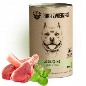 Paka Zwierzaka Karma Mokra Dla Psów Jagnięcina Z Miętą Monobiałkowa 400g