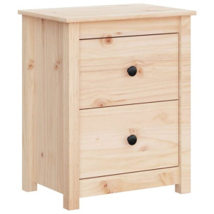 Szafka nocna, 50x35x61,5 cm, lite drewno sosnowe