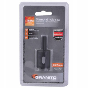 Otwornica Koronka Diamentowa Na Mokro 27mm Tebo