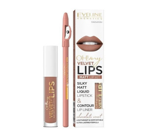 My Velvet Lips Liquid Matt Lip Kit zestaw matowa pomadka w płynie 4.5ml