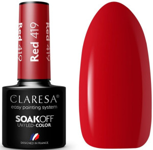 Claresa Lakier Hybrydowy Red 419 Głęboka Czerwień