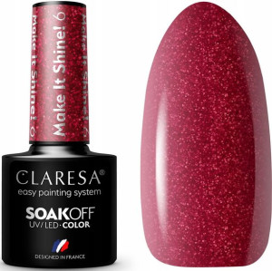 Claresa Lakier Hybrydowy Make It Shine! 6 Fuksja