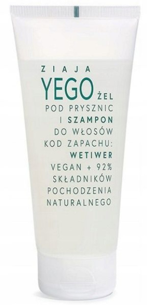 Ziaja Yego Żel Pod Prysznic Szampon Wetiwer 200ml