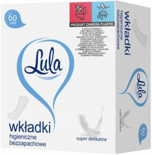 Lula Wkładki Higieniczne Bezzapachowe 60 Sztuk