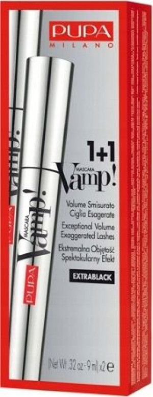 2 x Pupa Vamp Extra Black Mascara Do Rzęs DUOPACK
