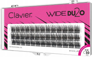 Clavier Natural Rzęsy Kępki Wide DU2O 10mm x 60
