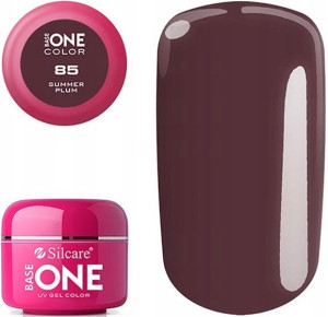 Silcare Base One Żel UV 85 Summer Plum Bordo 5g