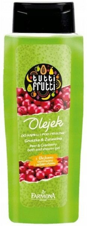 TUTTI FRUTTI Olejek Do Kąpieli Gruszka Żurawina