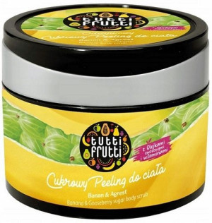 TUTTI FRUTTI Banan Agrest Cukrowy Peeling 300g