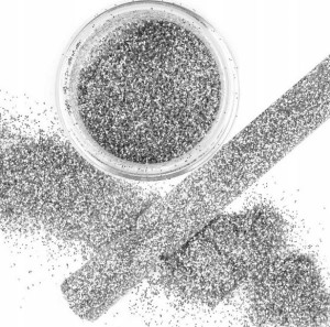Pyłek Do Paznokci Glazing Effect Silver 01