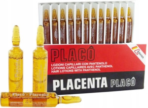 Ampułki Placenta Placo Porost Włosów 12szt x 10ml