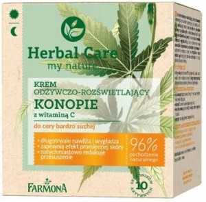 HERBAL CARE Krem Odżywczo Rozświetlający Konopie