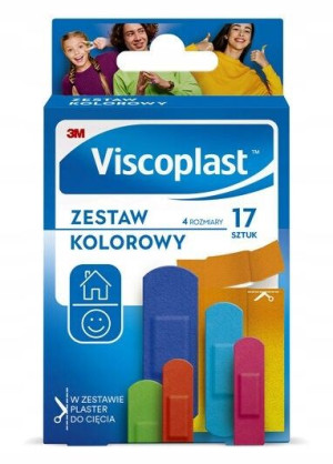 Viscoplast Zestaw Kolorowych Plastrów dla Dzieci