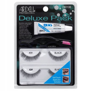 Ardell Deluxe 109 Rzęsy x2, Klej Duo, Aplikator