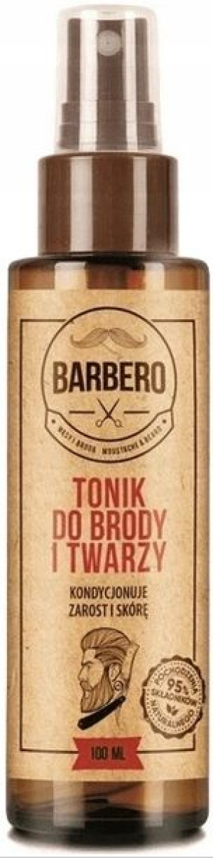 Barbero Łagodny Tonik do Włosów Brody Twarzy 100ml