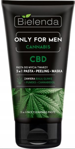 Bielenda Men Cannabis Pasta Myjąca do Twarzy 150ml