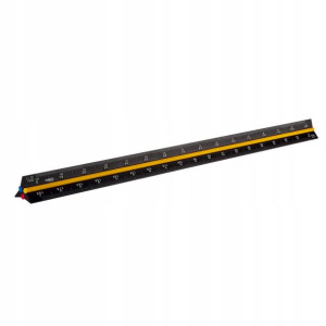 Linijka trójkątna skalówka 30cm skala aluminiowa NEO 72-205