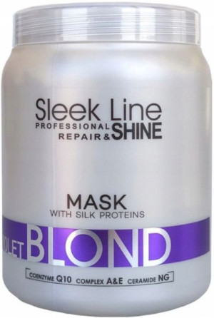 Stapiz Sleek Line Maska Jedwabiem Violet Blond 1L