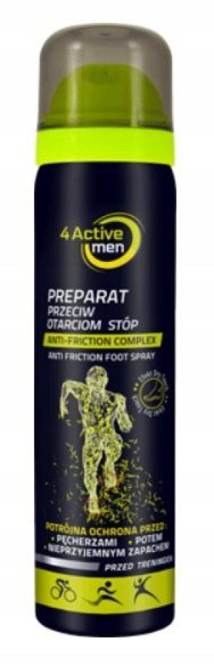 4 ACTIVE MEN preparat przeciw otarciom stóp 75ml