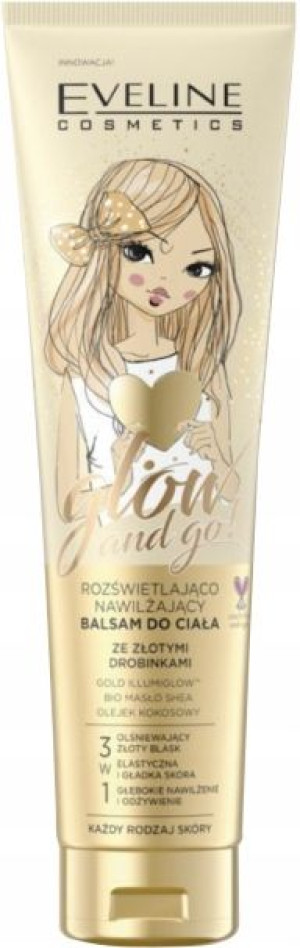 EVELINE Glow and Go BALSAM ze złotymi drobinkami