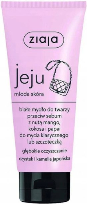 Ziaja Jeju Młoda Skóra białe mydło do twarzy 75ml