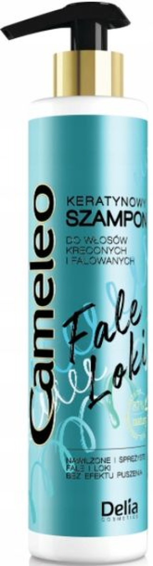 Cameleo Keratynowy Szampon Fale Loki Włosy Kręcone