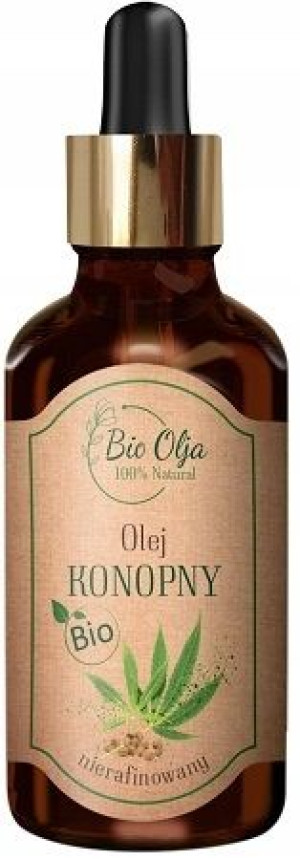 Bio Olej Konopny Nierafinowany Zimnotłoczony 50ml