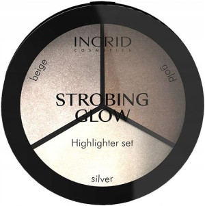Ingrid Trio Paletka 3 Rozświetlaczy Strobing Glow