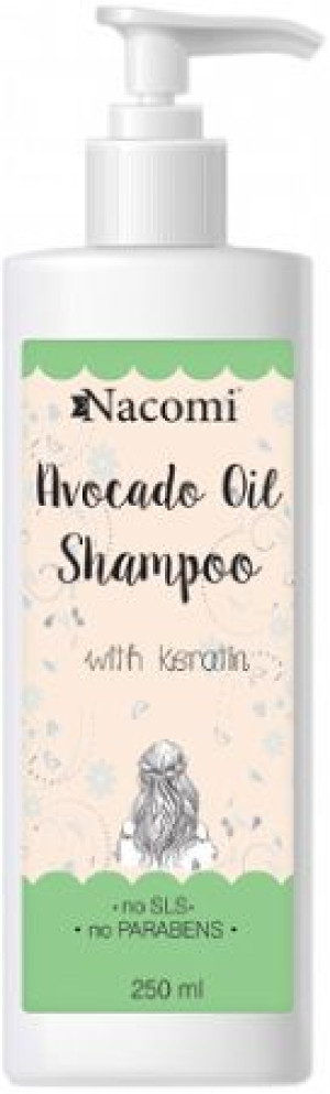 Nacomi Szampon Do Włosów Awokado i Keratyna 250ml