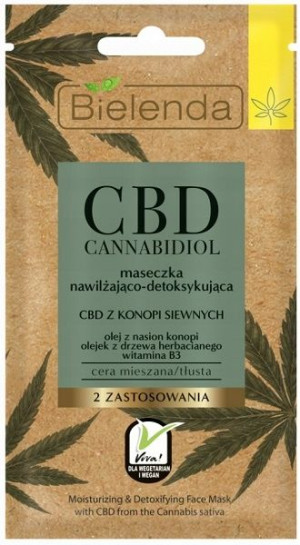 Bielenda CBD Maseczka Nawilżająco Detoksykująca