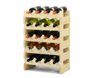 Regał Stojak na wino drewniany modułowy RW10 4x5 20 butelek Drewno sosnowe