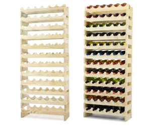 Regał Stojak na wino drewniany modułowy RW10 6x12 72 butelki Drewno sosnowe