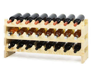 Regał Stojak na wino drewniany modułowy RW10 8x3 24 butelki Drewno sosnowe