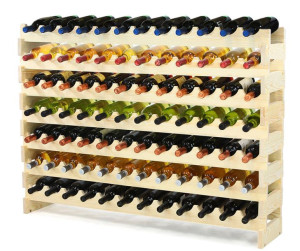 Regał Stojak na wino drewniany modułowy RW10 12x7 84 butelki Drewno sosnowe