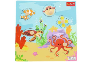 Puzzle drewniane dla dzieci Zwierzęta pod wodą
