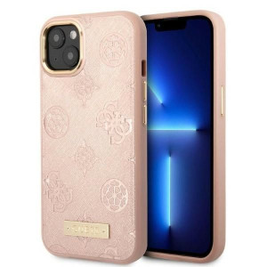 Etui Guess GUHMP13MSAPSTP Apple iPhone 13 różowy/pink hardcase Peony Logo P